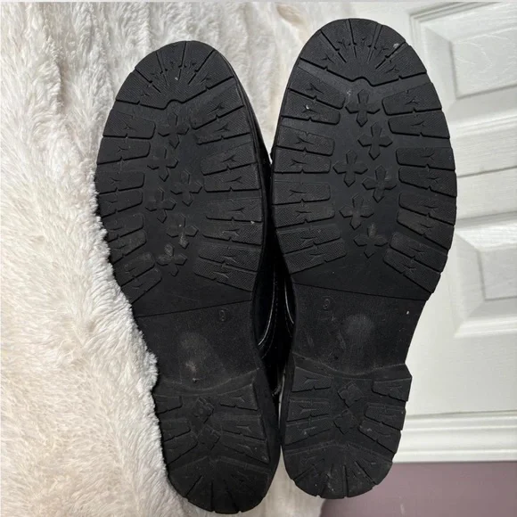 Disney Nightmare Before Christmas Black Skull Print Fold Combat Boots Size W 9 - Picture 8 of 8